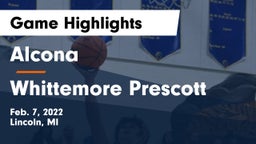 Alcona  vs Whittemore Prescott Game Highlights - Feb. 7, 2022