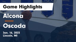 Alcona  vs Oscoda  Game Highlights - Jan. 16, 2023