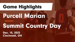 Purcell Marian  vs Summit Country Day Game Highlights - Dec. 15, 2023