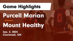 Purcell Marian  vs Mount Healthy  Game Highlights - Jan. 2, 2024