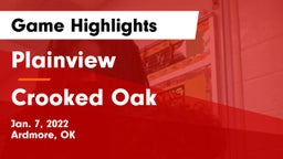 Plainview  vs Crooked Oak  Game Highlights - Jan. 7, 2022