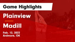 Plainview  vs Madill  Game Highlights - Feb. 12, 2022