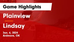 Plainview  vs Lindsay  Game Highlights - Jan. 6, 2024