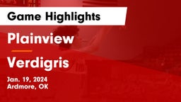Plainview  vs Verdigris  Game Highlights - Jan. 19, 2024