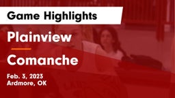 Plainview  vs Comanche  Game Highlights - Feb. 3, 2023