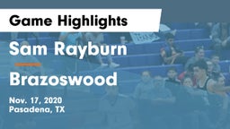 Sam Rayburn  vs Brazoswood  Game Highlights - Nov. 17, 2020