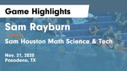 Sam Rayburn  vs Sam Houston Math Science & Tech  Game Highlights - Nov. 21, 2020