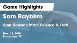 Sam Rayburn  vs Sam Houston Math Science & Tech  Game Highlights - Nov. 21, 2020