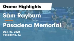 Sam Rayburn  vs Pasadena Memorial  Game Highlights - Dec. 29, 2020