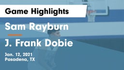 Sam Rayburn  vs J. Frank Dobie  Game Highlights - Jan. 12, 2021