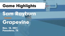 Sam Rayburn  vs Grapevine  Game Highlights - Nov. 18, 2021