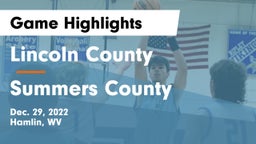 Lincoln County  vs Summers County  Game Highlights - Dec. 29, 2022