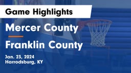 Mercer County  vs Franklin County  Game Highlights - Jan. 23, 2024