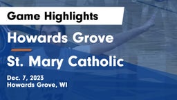 Howards Grove  vs St. Mary Catholic  Game Highlights - Dec. 7, 2023