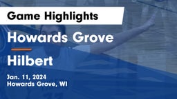 Howards Grove  vs Hilbert  Game Highlights - Jan. 11, 2024