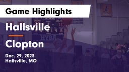 Hallsville  vs Clopton   Game Highlights - Dec. 29, 2023