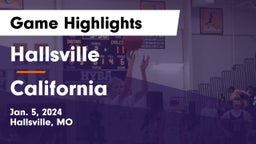 Hallsville  vs California  Game Highlights - Jan. 5, 2024