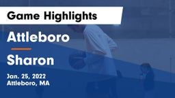 Attleboro  vs Sharon  Game Highlights - Jan. 25, 2022