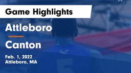 Attleboro  vs Canton   Game Highlights - Feb. 1, 2022