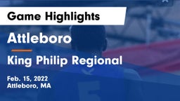 Attleboro  vs King Philip Regional  Game Highlights - Feb. 15, 2022
