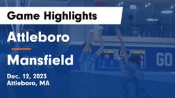 Attleboro  vs Mansfield  Game Highlights - Dec. 12, 2023