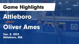 Attleboro  vs Oliver Ames  Game Highlights - Jan. 8, 2024