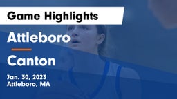 Attleboro  vs Canton   Game Highlights - Jan. 30, 2023