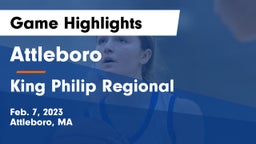Attleboro  vs King Philip Regional  Game Highlights - Feb. 7, 2023