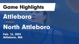 Attleboro  vs North Attleboro  Game Highlights - Feb. 16, 2024