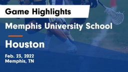 Memphis University School vs Houston  Game Highlights - Feb. 23, 2022