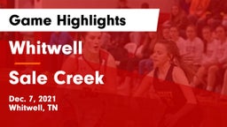 Whitwell  vs Sale Creek Game Highlights - Dec. 7, 2021