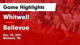Whitwell  vs Bellevue  Game Highlights - Dec. 20, 2021