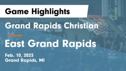 Grand Rapids Christian  vs East Grand Rapids  Game Highlights - Feb. 10, 2023