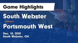 South Webster  vs Portsmouth West  Game Highlights - Dec. 10, 2020