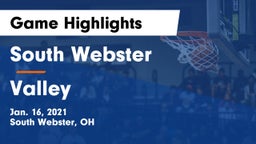 South Webster  vs Valley  Game Highlights - Jan. 16, 2021