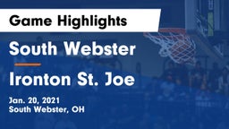 South Webster  vs Ironton St. Joe Game Highlights - Jan. 20, 2021