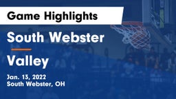 South Webster  vs Valley  Game Highlights - Jan. 13, 2022