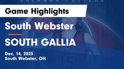 South Webster  vs SOUTH GALLIA  Game Highlights - Dec. 14, 2023