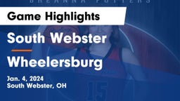 South Webster  vs Wheelersburg  Game Highlights - Jan. 4, 2024