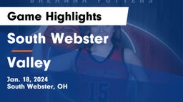 South Webster  vs Valley  Game Highlights - Jan. 18, 2024