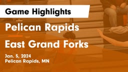 Pelican Rapids  vs East Grand Forks  Game Highlights - Jan. 5, 2024