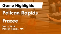 Pelican Rapids  vs Frazee  Game Highlights - Jan. 9, 2024