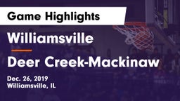 Williamsville  vs Deer Creek-Mackinaw  Game Highlights - Dec. 26, 2019