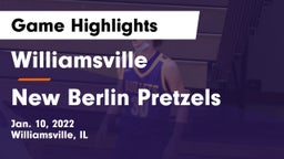 Williamsville  vs New Berlin Pretzels Game Highlights - Jan. 10, 2022