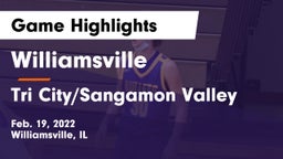 Williamsville  vs Tri City/Sangamon Valley Game Highlights - Feb. 19, 2022