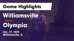 Williamsville  vs Olympia  Game Highlights - Jan. 27, 2023