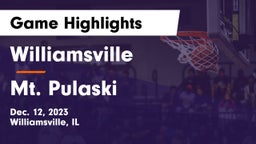 Williamsville  vs Mt. Pulaski Game Highlights - Dec. 12, 2023