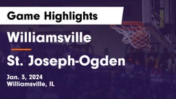 Williamsville  vs St. Joseph-Ogden  Game Highlights - Jan. 3, 2024