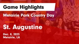 Metairie Park Country Day  vs St. Augustine  Game Highlights - Dec. 8, 2023