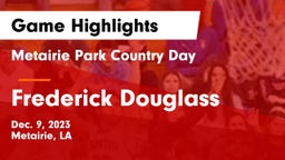 Metairie Park Country Day  vs Frederick Douglass  Game Highlights - Dec. 9, 2023